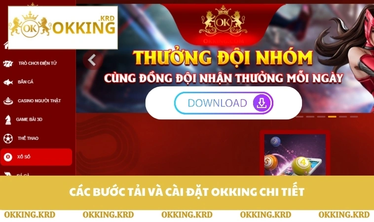 Các bước tải và cài đặt OKKING chi tiết