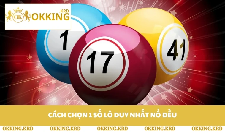 Cách chọn 1 số lô duy nhất nổ đều