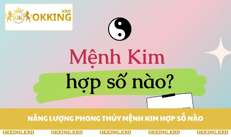Năng lượng phong thủy mệnh kim hợp số nào